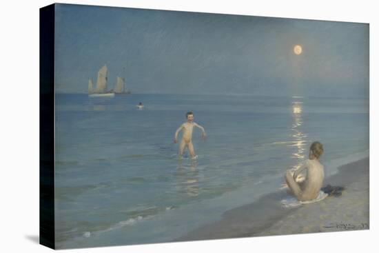 Boys Bathing at Skagen. Summer Evening, 1899-Peder Severin Kroyer-Premier Image Canvas