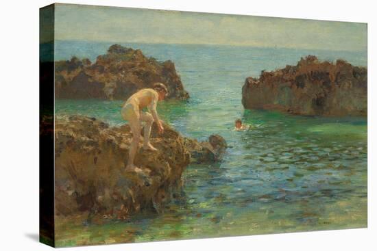 Boys Bathing (Oil on Canvas)-Henry Scott Tuke-Premier Image Canvas