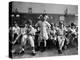 Boys Club Little League Baseball Players Putting on Their Uniforms Prior to Playing Game-Yale Joel-Premier Image Canvas