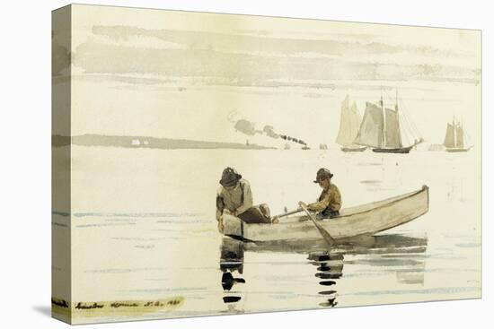 Boys Fishing, Gloucester Harbor, 1880-Winslow Homer-Premier Image Canvas