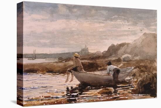 Boys in a Dory, 1880 (W/C & Graphite on Wove Paper)-Winslow Homer-Premier Image Canvas