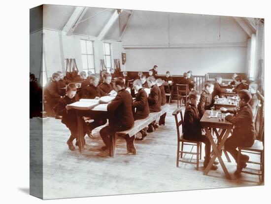 Boys Playing Dominoes and Reading at the Boys Home Industrial School, London, 1900-null-Premier Image Canvas