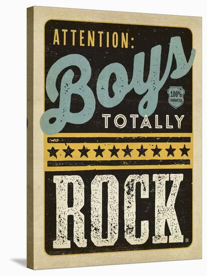 Boys Rock-null-Stretched Canvas