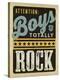 Boys Rock-null-Stretched Canvas