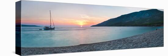 Brac Island, Zlatni Rat Beach at Sunset, Bol, Dalmatian Coast, Adriatic, Croatia, Europe-Matthew Williams-Ellis-Premier Image Canvas