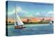 Bradenton, Florida - Sailboat on Manatee River-Lantern Press-Stretched Canvas