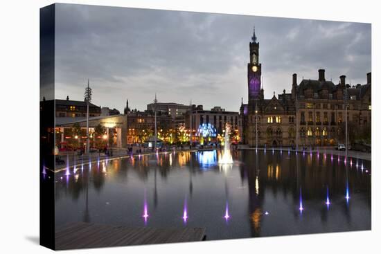 Bradford City Park and Garden of Light Display, Centenary Sq, Bradford, West Yorkshire, England, UK-Mark Sunderland-Premier Image Canvas