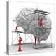 Brain with Workers, Mental Health-PASIEKA-Premier Image Canvas