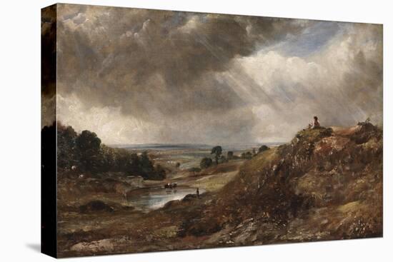 Branch Hill Pond, Hampstead Heath, with a Boy Sitting on a Bank-John Constable-Premier Image Canvas