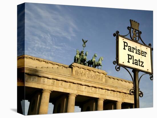 Brandenburg Gate at Pariser Platz, Berlin, Germany, Europe-Hans Peter Merten-Premier Image Canvas