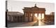 Brandenburg Gate (Brandenburger Tor) at sunrise, Platz des 18 Marz, Berlin Mitte, Berlin, Germany-Markus Lange-Premier Image Canvas