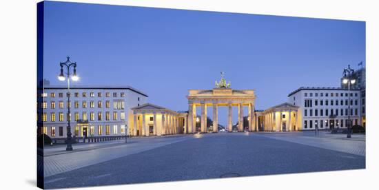 Brandenburger Tor in the evening, Berlin, Germany-null-Stretched Canvas