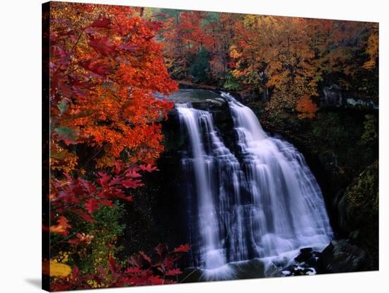 Brandywine Falls in the Cuyahoga National Recreation Area, Ohio-Melissa Farlow-Stretched Canvas