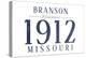 Branson, Missouri - Established Date (Blue)-Lantern Press-Stretched Canvas