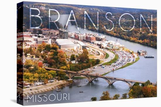 Branson, Missouri - Ozarks-Lantern Press-Stretched Canvas