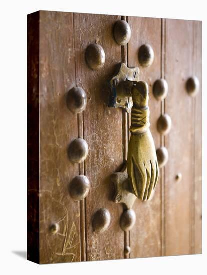 Brass Hand of Fatima Door Knocker, a Popular Symbol in Southern Morocco, Merzouga, Morocco-Lee Frost-Premier Image Canvas