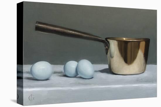 Brass Pan and Blue Eggs, 2011-James Gillick-Premier Image Canvas