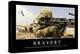 Bravery: Inspirational Quote and Motivational Poster-null-Premier Image Canvas