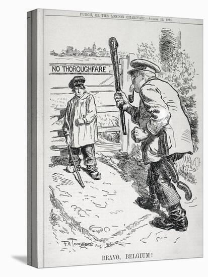 Bravo Belgium! from 'Punch' Magazine, Vol CXLVII P.143, Pub. August 12th, 1914-Frederick Henry Townsend-Premier Image Canvas