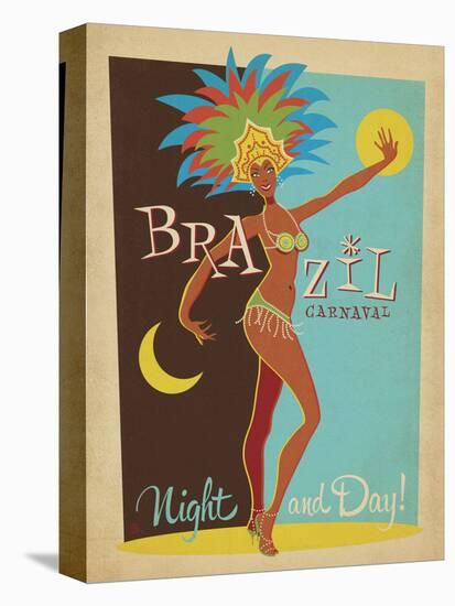 Brazil Carnaval Night And Day!-Anderson Design Group-Stretched Canvas