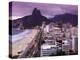 Brazil, Rio De Janeiro, View of Leblon Beach and Two Brothers Mountain - Dois Irmaos-Jane Sweeney-Premier Image Canvas