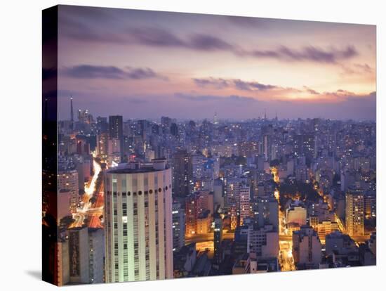 Brazil, Sao Paulo, Sao Paulo, View of City Center from Italia Building - Edificio Italia-Jane Sweeney-Premier Image Canvas