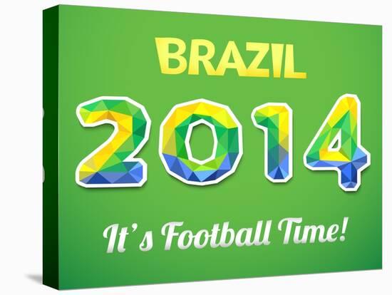 Brazilian 2014 World Cup-Kannaa-Stretched Canvas