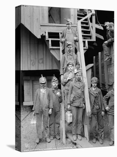 Breaker boys at Woodward Coal Mines, Pennsylvania, c.1900-Detroit Publishing Co.-Premier Image Canvas