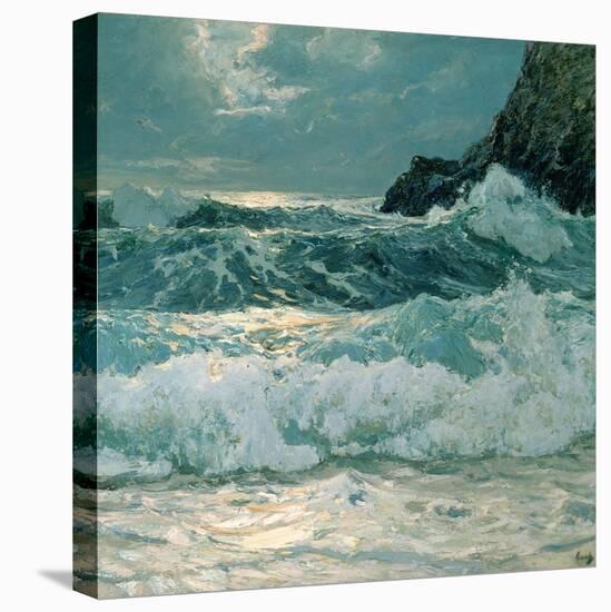 Breakers at Floodtide, 1909 (Oil on Canvas)-Frederick Judd Waugh-Premier Image Canvas