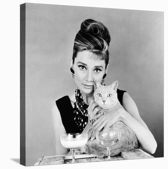 Breakfast at Tiffany's, Audrey Hepburn, 1961-null-Stretched Canvas