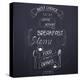 Breakfast on the Restaurant Menu Chalkboard-incomible-Stretched Canvas