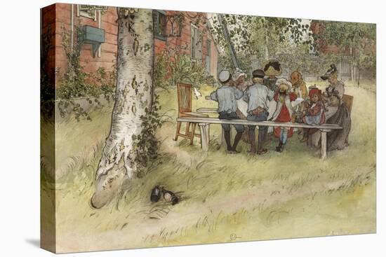 Breakfast under the Big Birch, from 'A Home' series, c.1895-Carl Larsson-Premier Image Canvas
