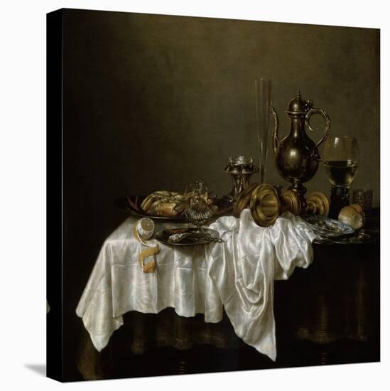 Breakfast with a Lobster, Dutch Painting of 17th Century-Willem Claesz Heda-Premier Image Canvas