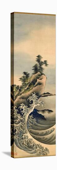 Breaking Waves, Edo Period, 1847-Katsushika Hokusai-Premier Image Canvas