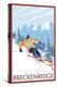 Breckenridge, Colorado, Downhill Skier-Lantern Press-Stretched Canvas