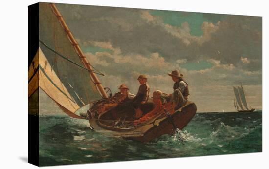 Breezing Up (A Fair Wind), 1873-1876-Winslow Homer-Stretched Canvas