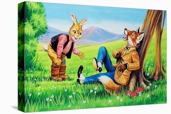 Brer Rabbit and Brer Fox-Henry Charles Fox-Premier Image Canvas