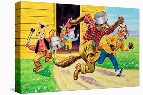 Brer Rabbit, Friends and Saucepans-Henry Charles Fox-Premier Image Canvas