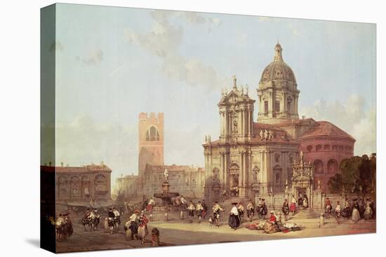 Brescia Cathedral, 1860-David Roberts-Premier Image Canvas