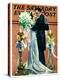 "Bridal Couple Dancing," Saturday Evening Post Cover, June 6, 1931-Elbert Mcgran Jackson-Premier Image Canvas