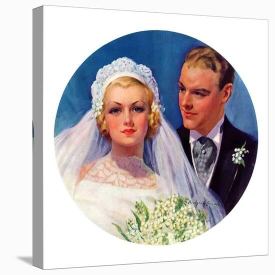 "Bridal Couple,"June 2, 1934-Bradshaw Crandall-Premier Image Canvas