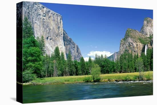 Bridal Veil Falls, Yosemite National Park, California, USA-null-Premier Image Canvas