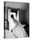 Bride Prepares For Wedding, in Traditional White Gown, 19th Century Wedding Dress-Michael Rougier-Premier Image Canvas