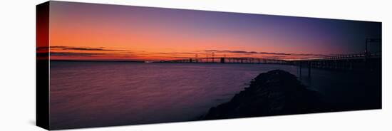 Bridge Across a Bay, Chesapeake Bay Bridge, Maryland, USA-null-Premier Image Canvas
