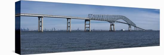 Bridge across a River, Francis Scott Key Bridge, Patapsco River, Baltimore, Maryland, USA-null-Premier Image Canvas