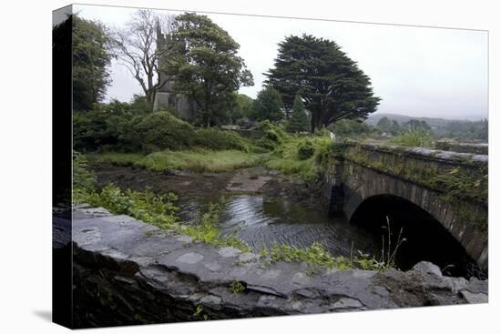 Bridge and Church Near the Sea, Near Schull, County Cork, Ireland-Natalie Tepper-Stretched Canvas