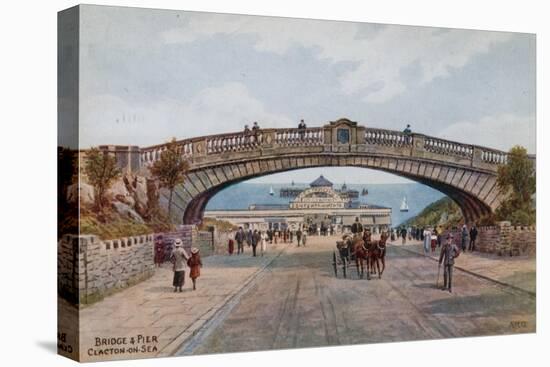 Bridge and Pier, Clacton-On-Sea-Alfred Robert Quinton-Premier Image Canvas