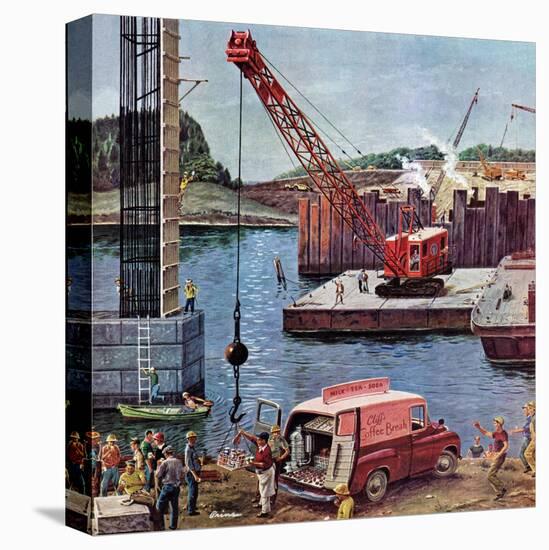 "Bridge Construction", March 9, 1957-Ben Kimberly Prins-Premier Image Canvas