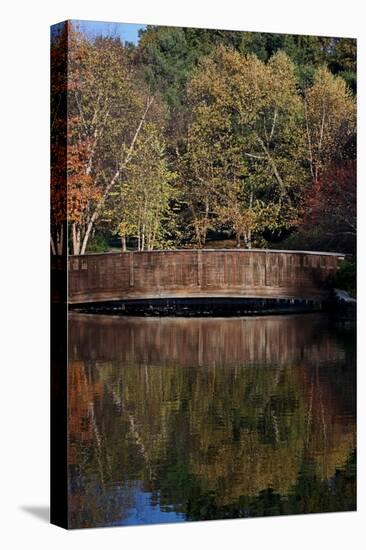 Bridge in Fall I-Tammy Putman-Premier Image Canvas