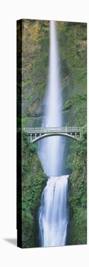 Bridge near a Waterfall, Multnomah Falls, Benson Bridge, Oregon, USA-null-Premier Image Canvas